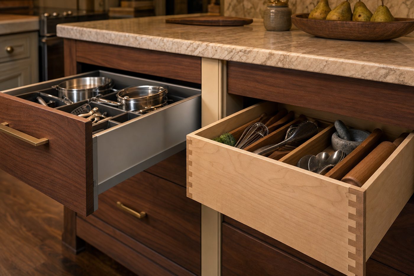 Metal Euro vs. Maple Dovetail Drawers: How to Choose